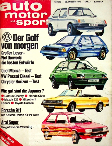 Deckblatt Auto Motor und Sport (22/1978)
